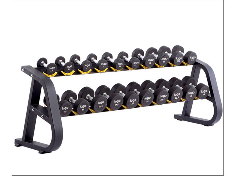 Круглые полиуретановые гантели в стиле Капитана Америки