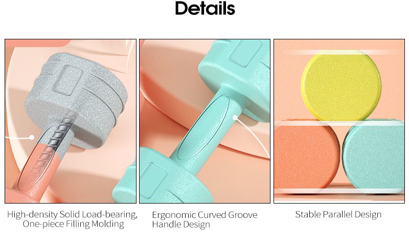 Экологически чистый набор гантелей из ПВХ Экологически чистый набор гантелей из ПВХ