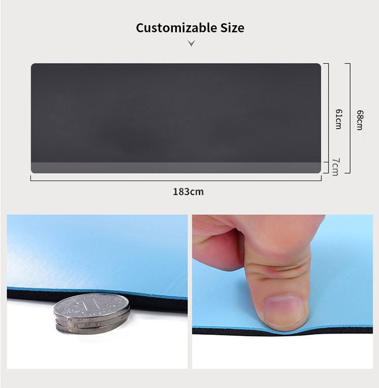 Коврик для йоги из полиуретановой резины высокой плотности с превосходным сцеплением для горячей йоги Коврик для йоги из полиуретановой резины высокой плотности с превосходным сцеплением для горячей йоги
