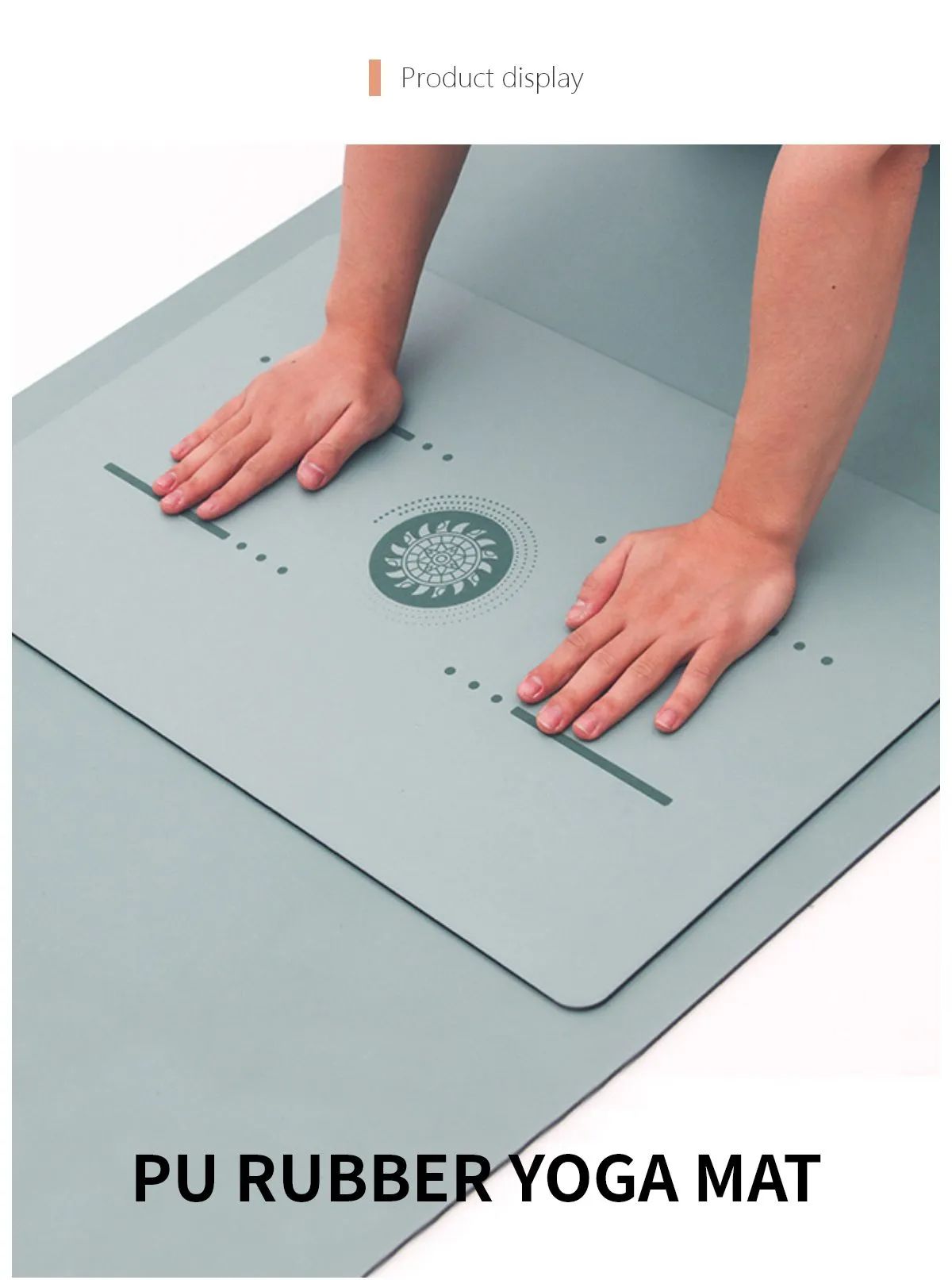 Портативный коврик для йоги из полиуретана, Маленький коврик для йоги Портативный коврик для йоги из полиуретана, Маленький коврик для йоги