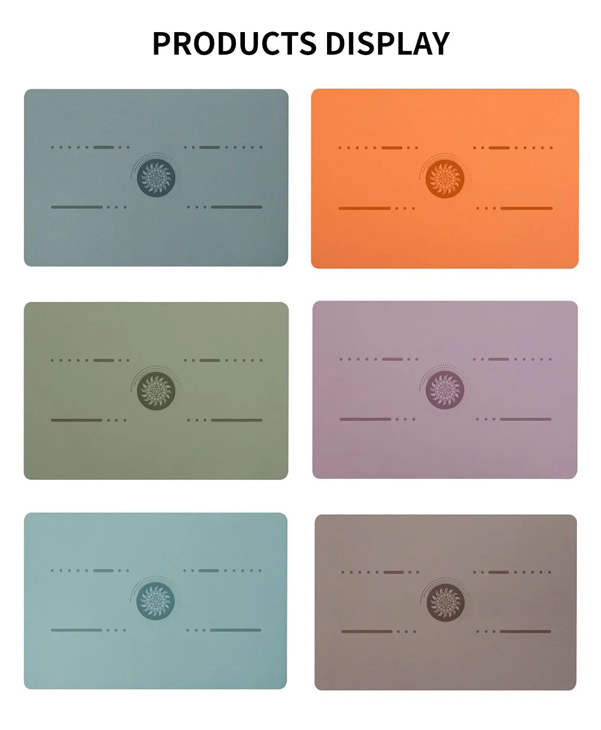 Портативный коврик для йоги из полиуретана, Маленький коврик для йоги Портативный коврик для йоги из полиуретана, Маленький коврик для йоги