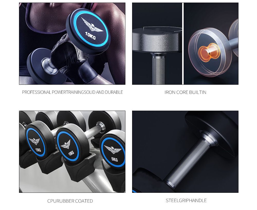 Гантель с резиновым покрытием для процессора Гантель с резиновым покрытием для процессора