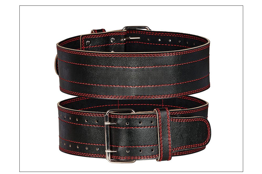 Кожаный пояс для поднятия тяжестей с рычагом для фитнеса