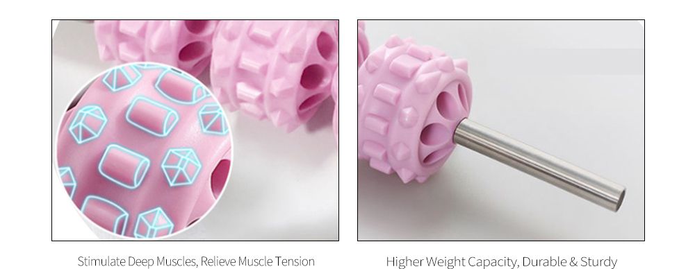 Массажная палочка с 3D-ромбовидной текстурой Массажная палочка с 3D-ромбовидной текстурой