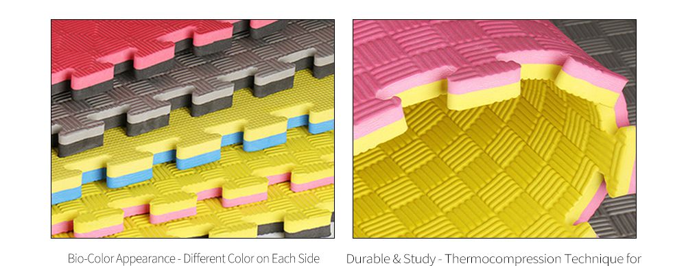 Коврики для упражнений из вспененного материала EVA с противоскользящей блокировкой биологического цвета Коврики для упражнений из вспененного материала EVA с противоскользящей блокировкой биологического цвета
