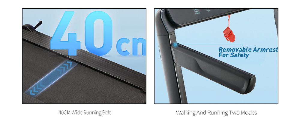 Маленькая полностью сложенная мини-электрическая беговая дорожка для помещений