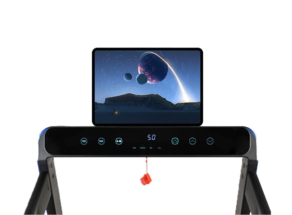 Маленькая полностью сложенная мини-электрическая беговая дорожка для помещений