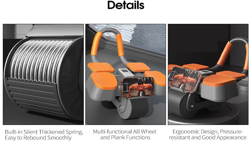 Ролик для поддержки локтя с автоматическим отскоком для пресса