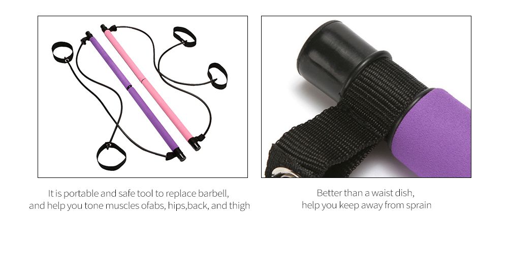 Брусок для упражнений Пилатес с эластичной лентой Брусок для упражнений пилатес с эластичной лентой