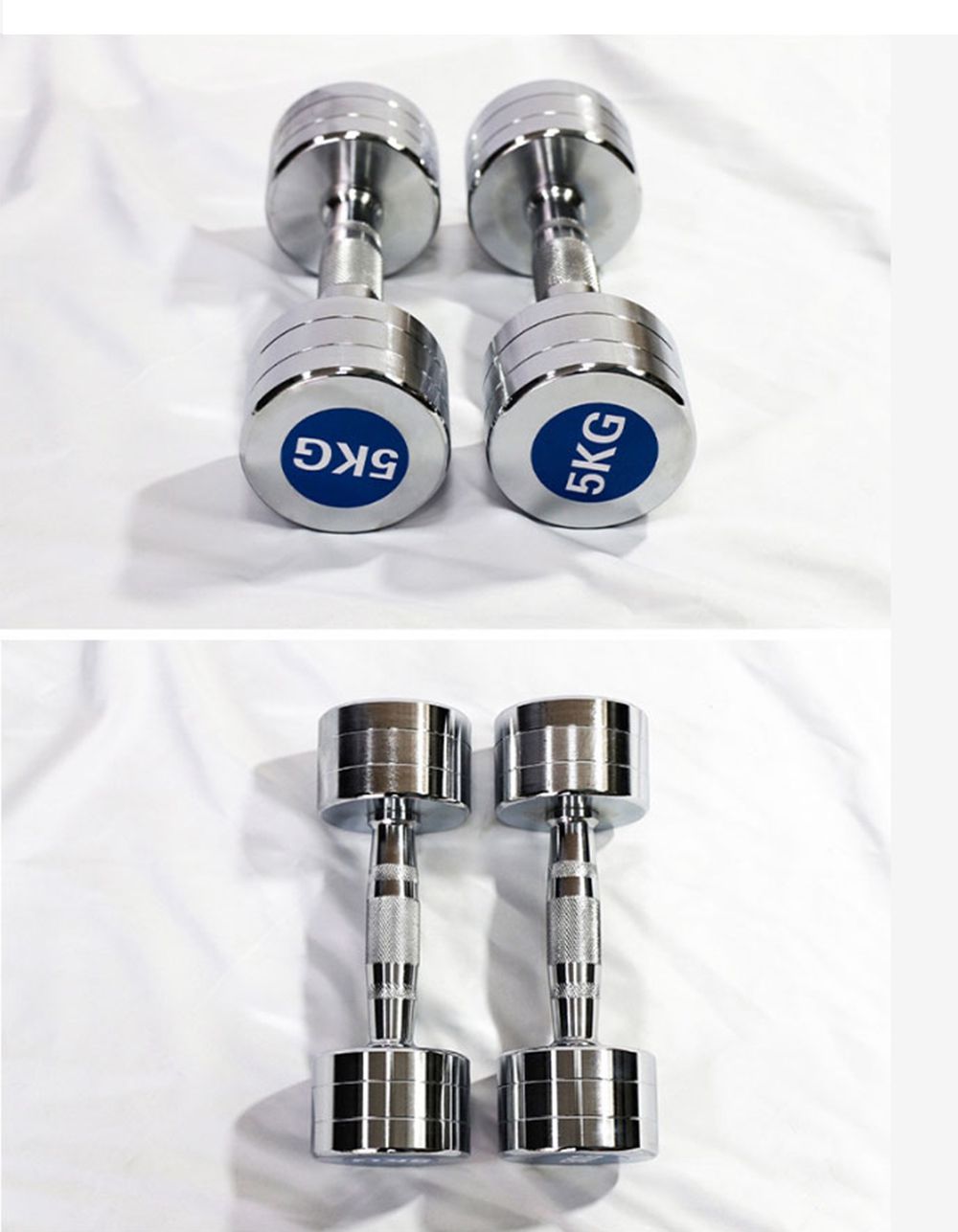 Оптовые продажи высококачественных хромированных гантелей из нержавеющей стали Оптовые продажи высококачественных хромированных гантелей из нержавеющей стали