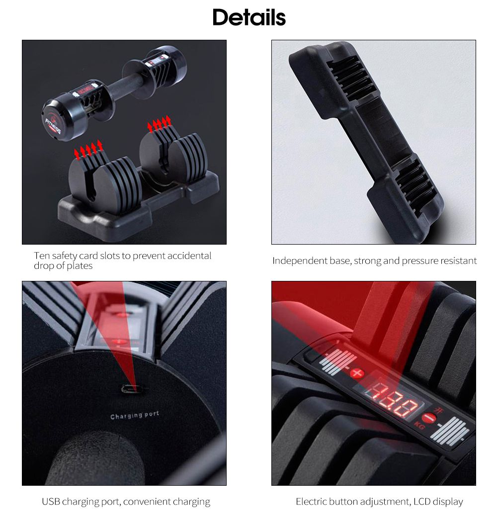 Регулируемый набор гантелей Регулируемый набор гантелей