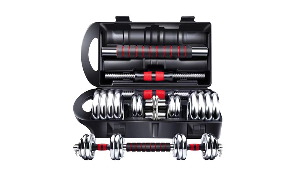 Оптовый набор регулируемых гантелей с чугунным покрытием