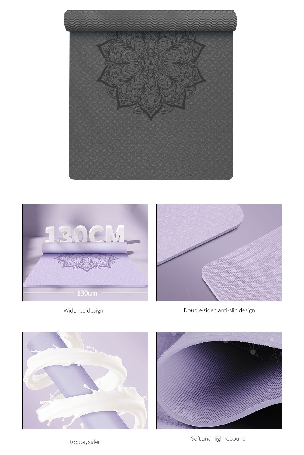 Коврик для йоги рассчитан на 2 Человек