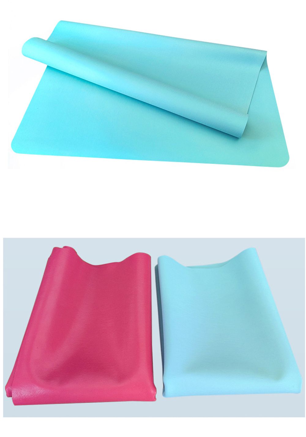 Ультратонкий складной резиновый коврик для йоги