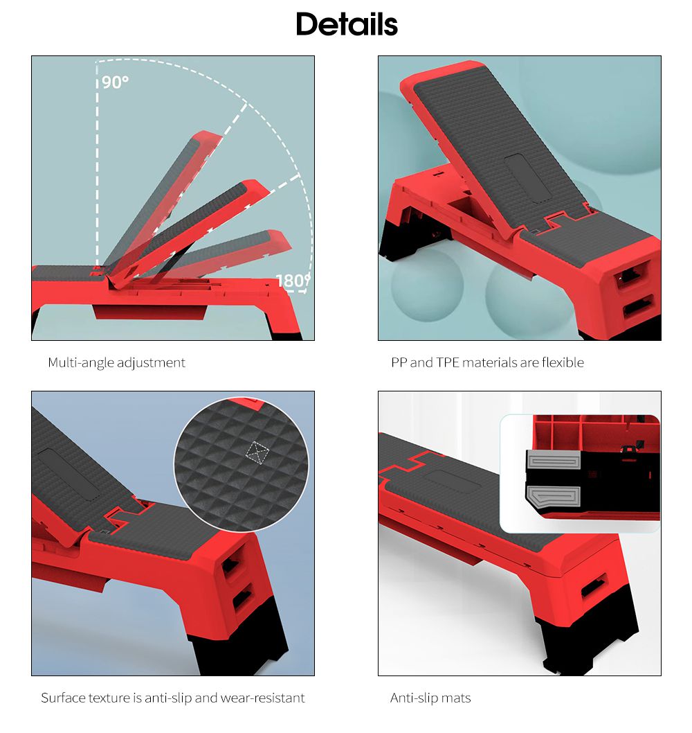 Регулируемая шаговая платформа из полипропилена TPE Регулируемая шаговая платформа из полипропилена TPE