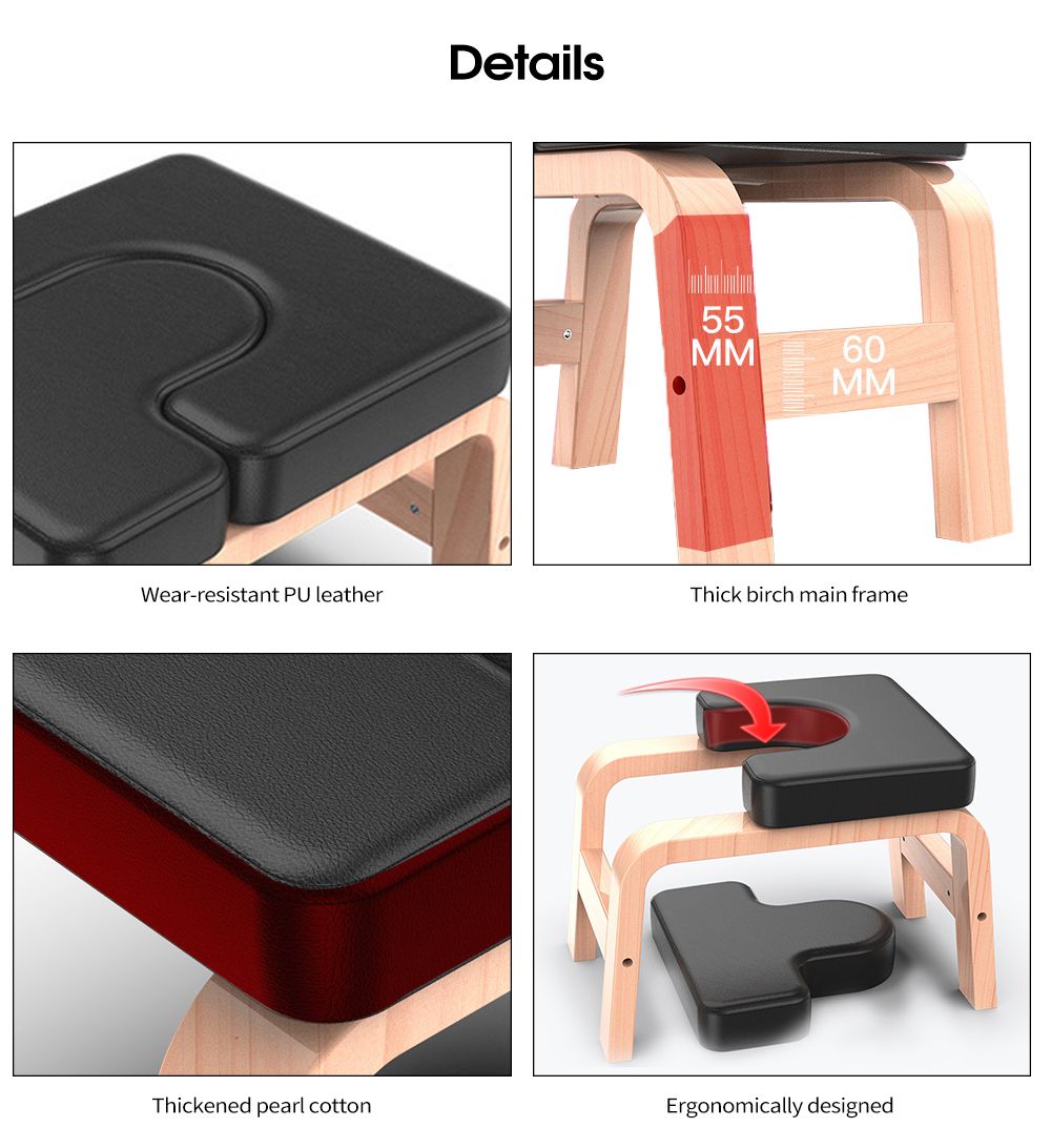 Скамья для занятий йогой с подставкой на голове Скамья для занятий йогой с подставкой на голове