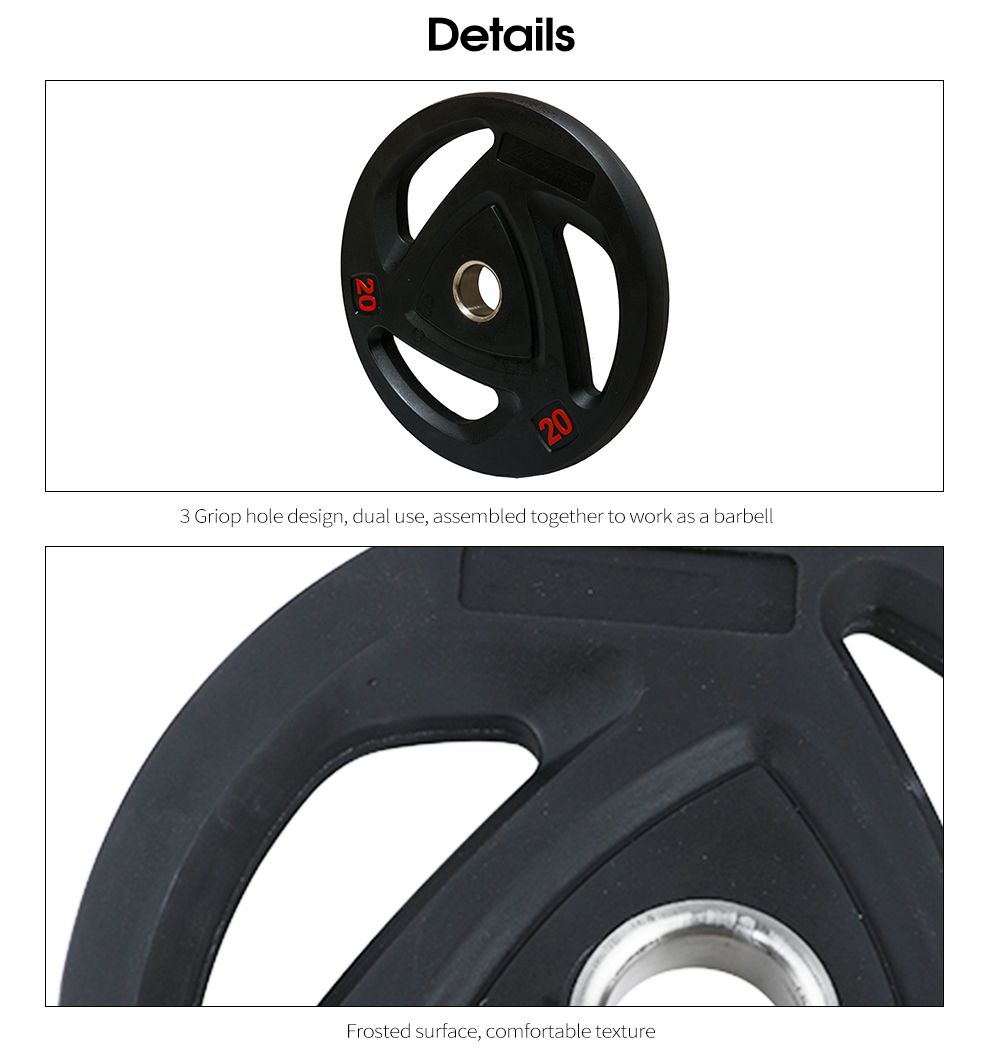 Округлая утяжеляющая пластина для штанги с 3 отверстиями для захвата