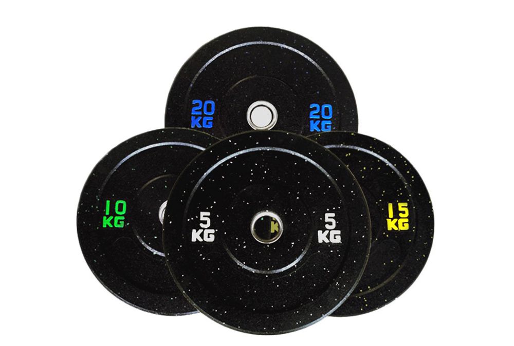 Пластина для штанг из цветных резиновых гранул