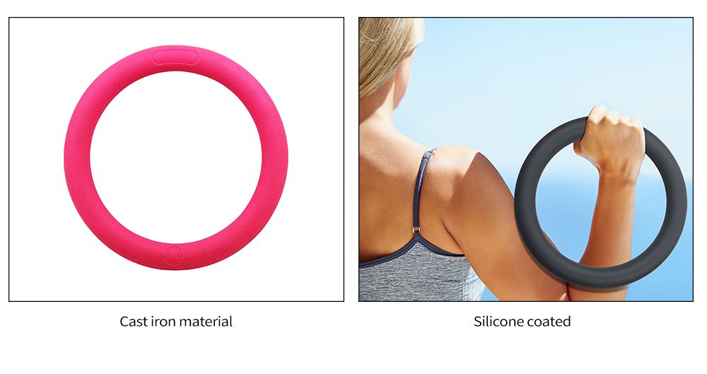 Круглые силиконовые гантели