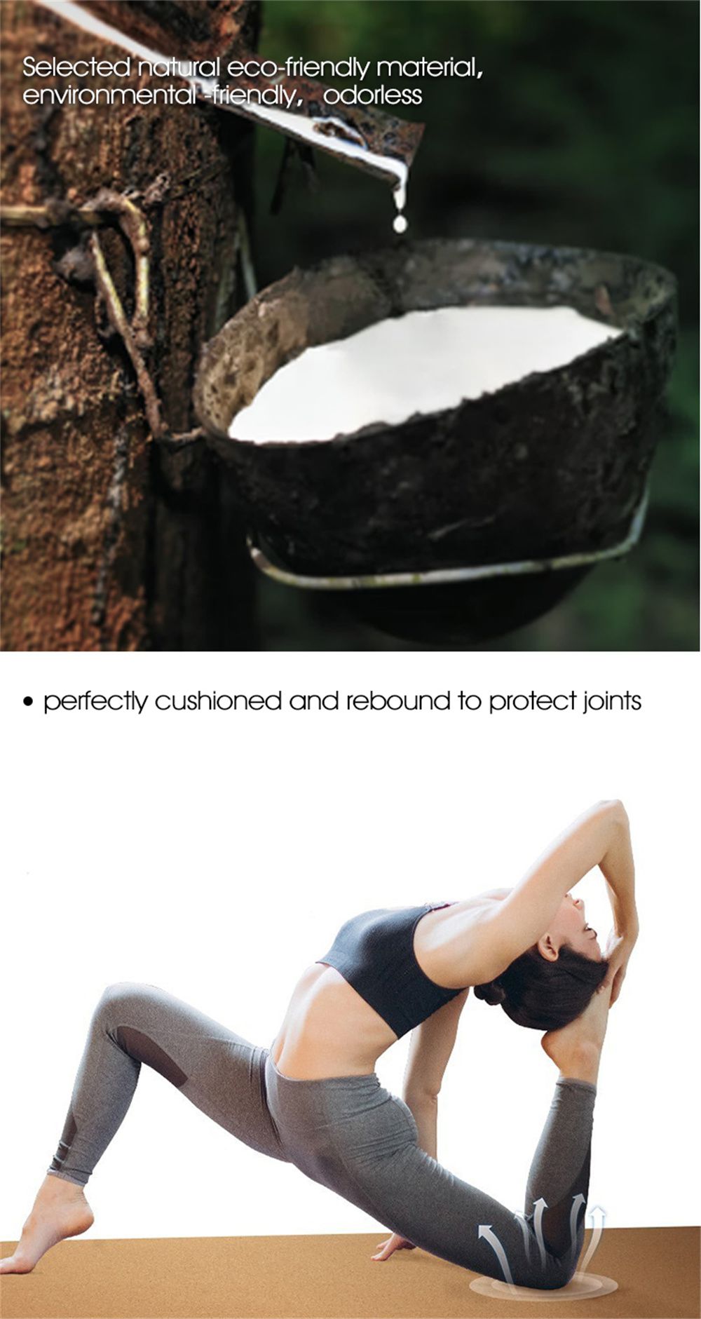 Основной цветной Пробковый резиновый коврик для йоги на заказ оптом