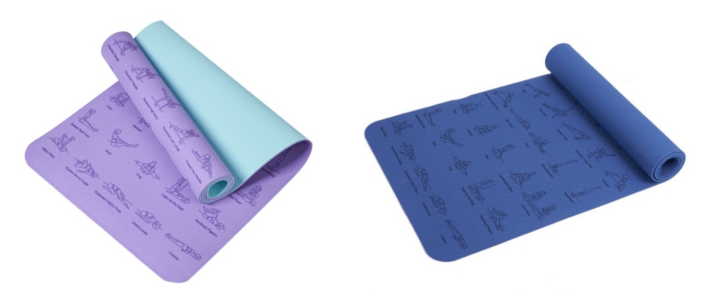 Экологичный коврик для йоги из ТПЭ с индивидуальным рисунком
