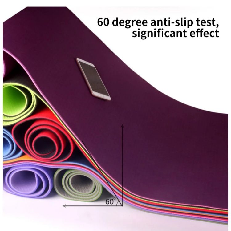 Двухслойный полиэтиленовый коврик для йоги