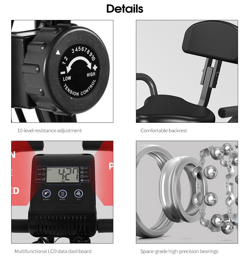 Складной велотренажер для кардиотренировок