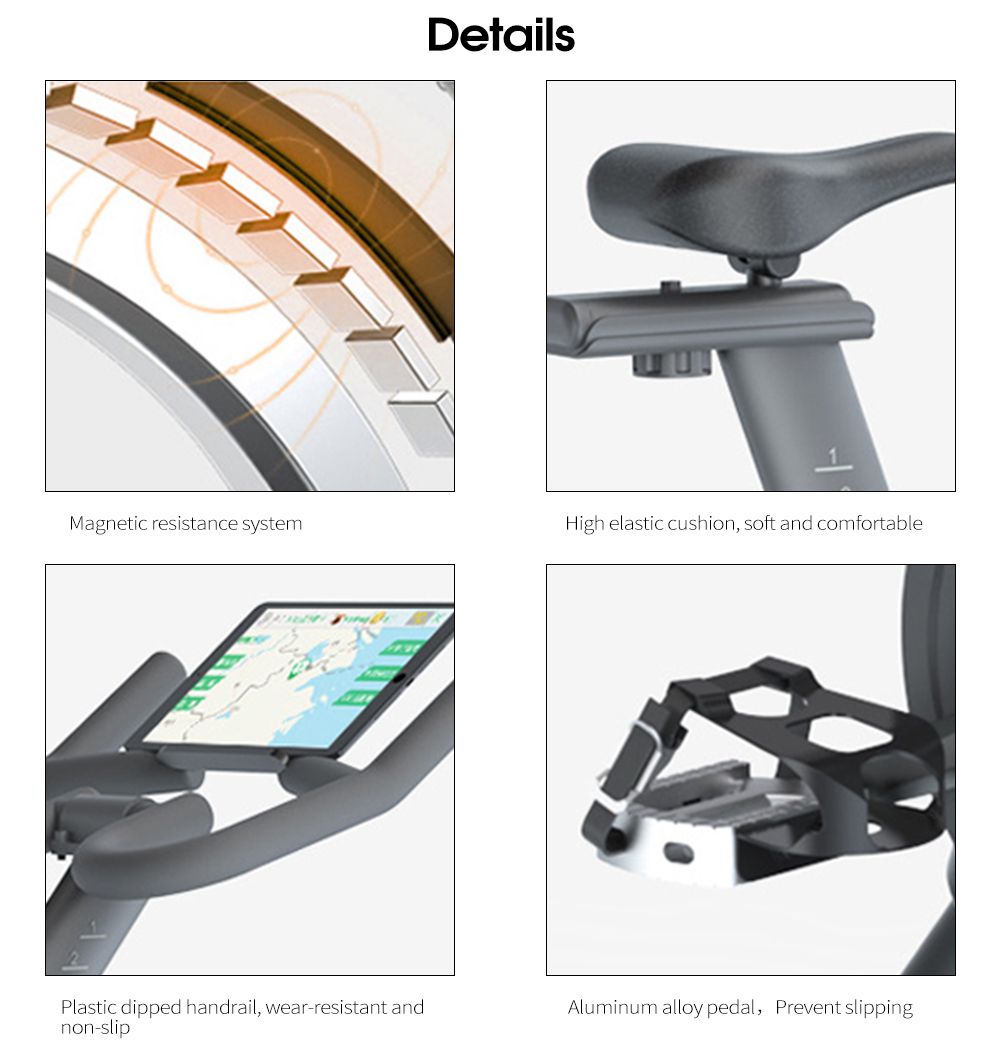 Крытый стационарный тренажер на вращающемся велосипеде Крытый стационарный тренажер на вращающемся велосипеде