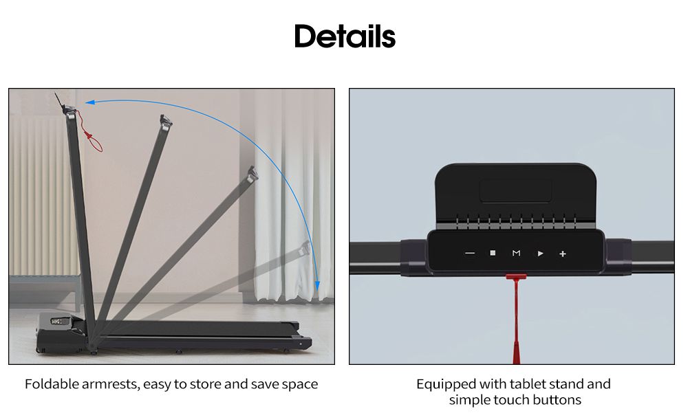 2 в 1 складная беговая дорожка
