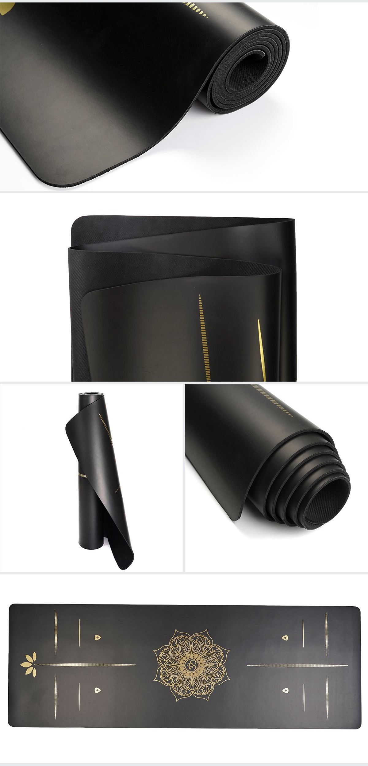 Бронзирующий коврик для йоги из искусственной резины 5 мм Бронзирующий коврик для йоги из искусственной резины 5 мм