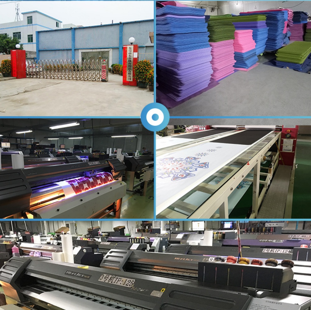 Высококачественный коврик для йоги из ТПЭ с принтом из замши