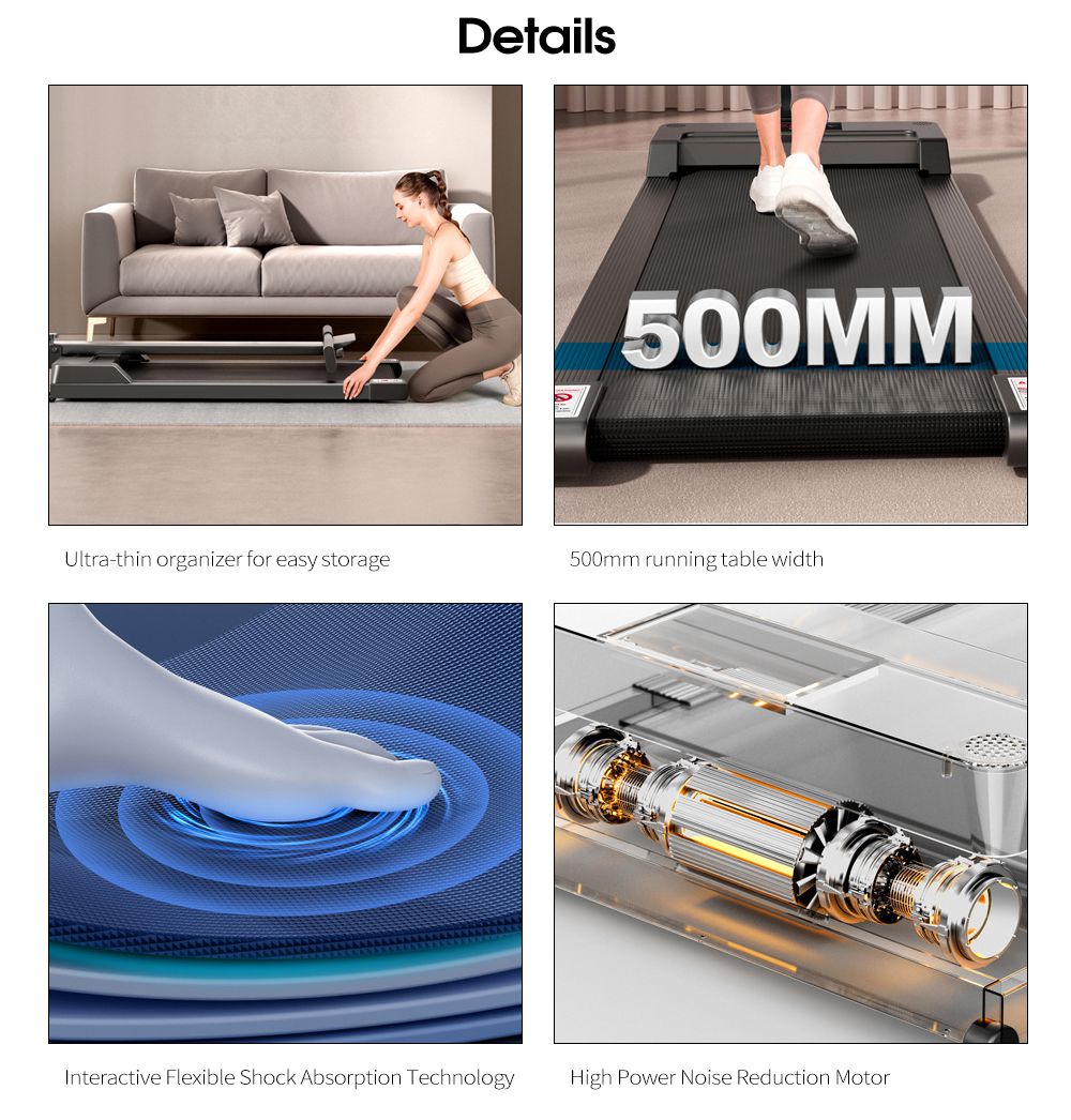Умный дом, Ультрашумная плоская беговая дорожка для фитнеса Умный дом, Ультрашумная плоская беговая дорожка для фитнеса
