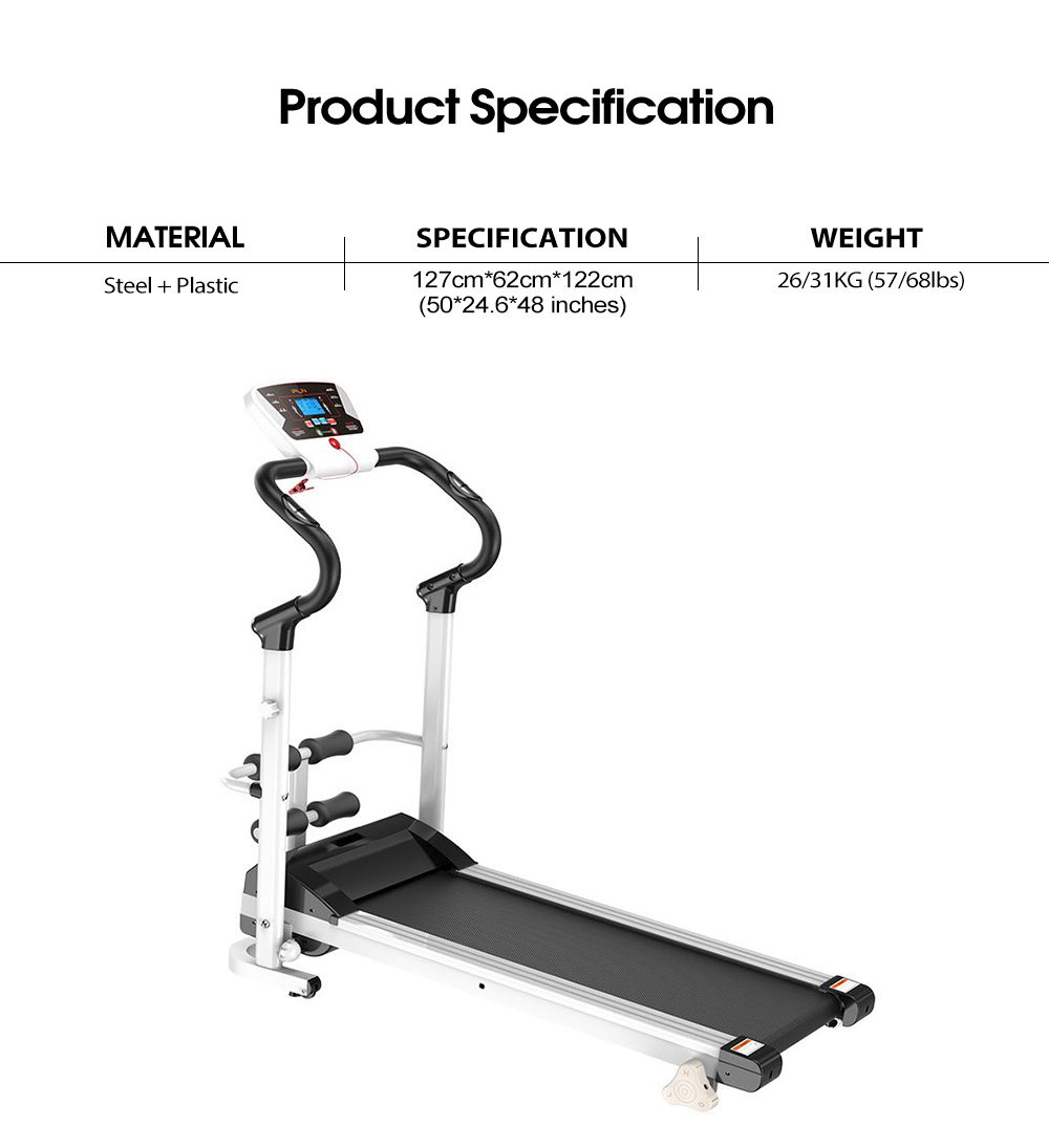 Спортивное оборудование для фитнеса Складная электрическая беговая дорожка для домашнего фитнеса