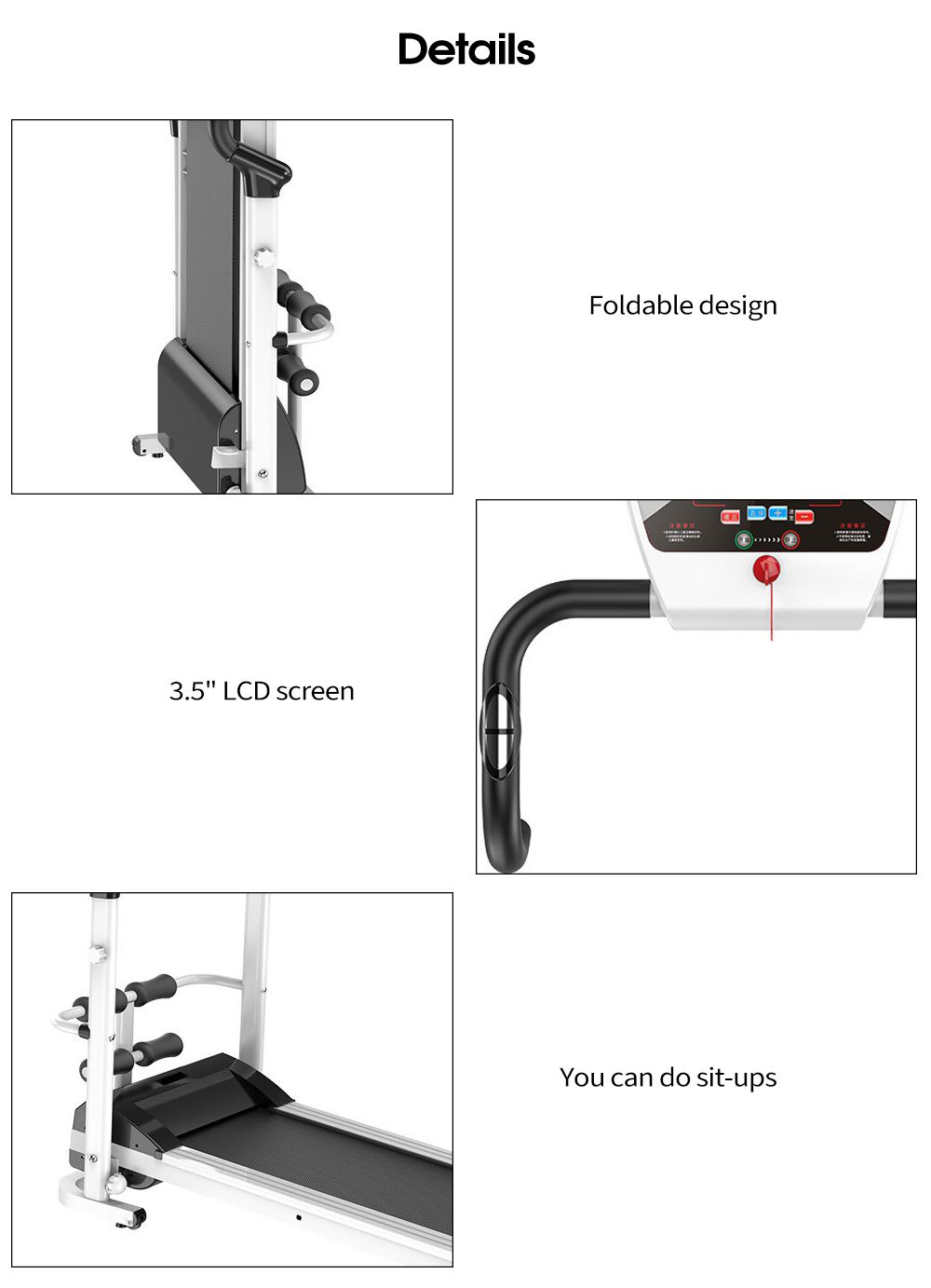 Спортивное оборудование для фитнеса Складная электрическая беговая дорожка для домашнего фитнеса