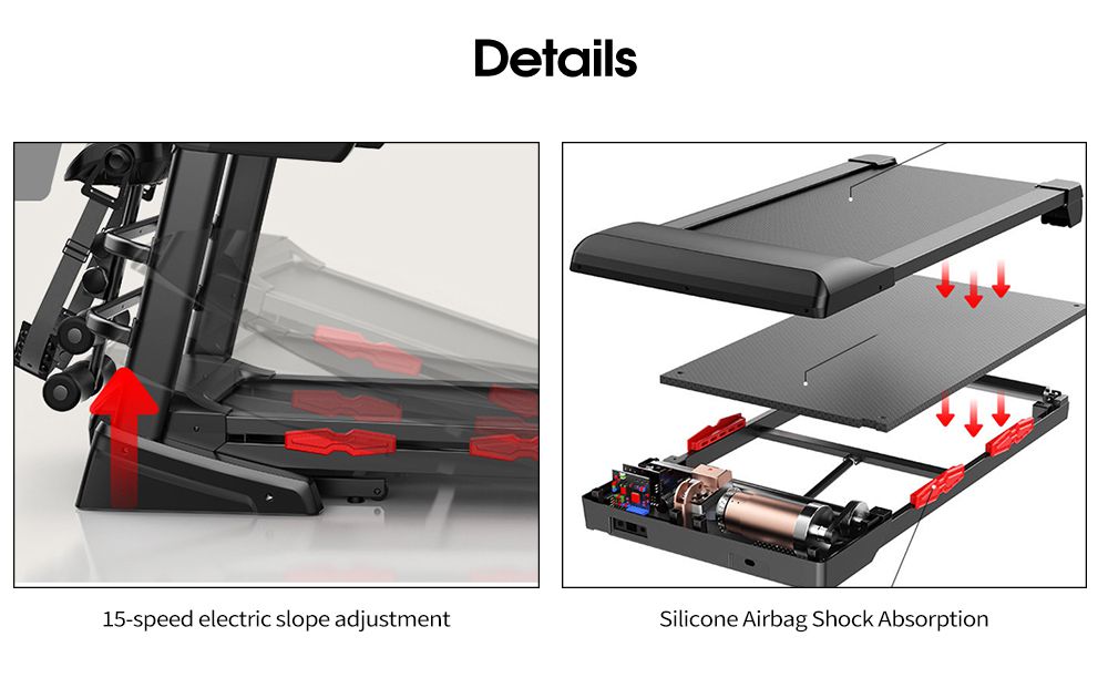 Быстросъемная Полукоммерческая беговая дорожка Smart Silent Treadmill Быстросъемная полукоммерческая беговая дорожка Smart Silent Treadmill