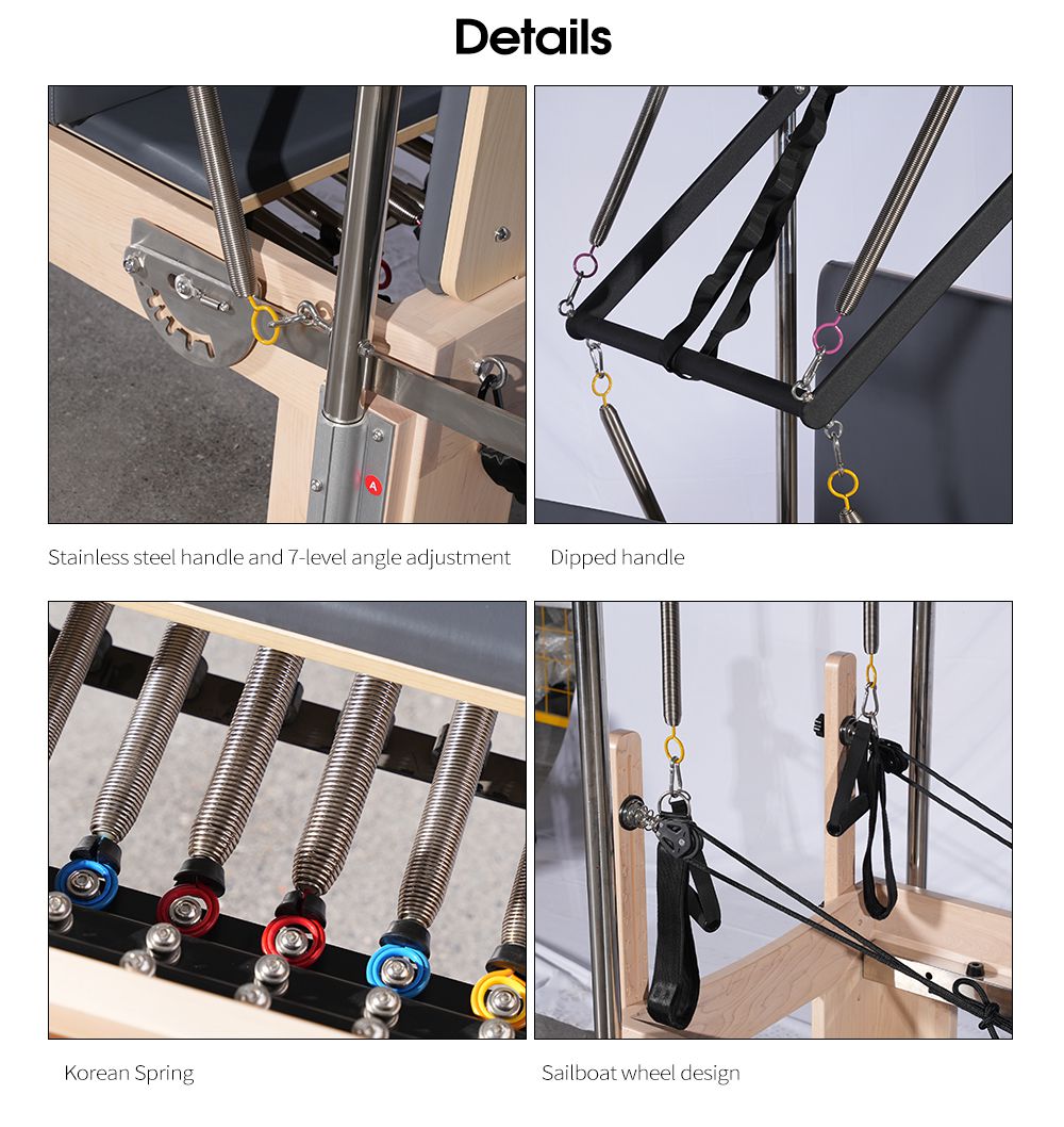 3 в 1 Maple Reformer Йога Пилатес Реформер на полной трапеции 3 в 1 Maple Reformer Йога Пилатес Реформер на полной трапеции