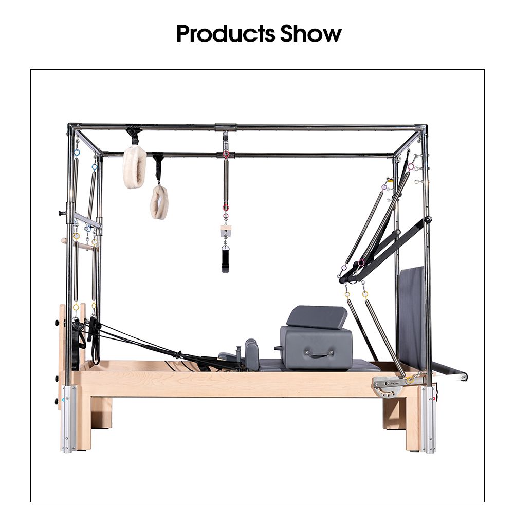 3 В 1 Maple Reformer для йоги и пилатеса с полной трапецией 3 в 1 Maple Reformer для йоги и пилатеса с полной трапецией
