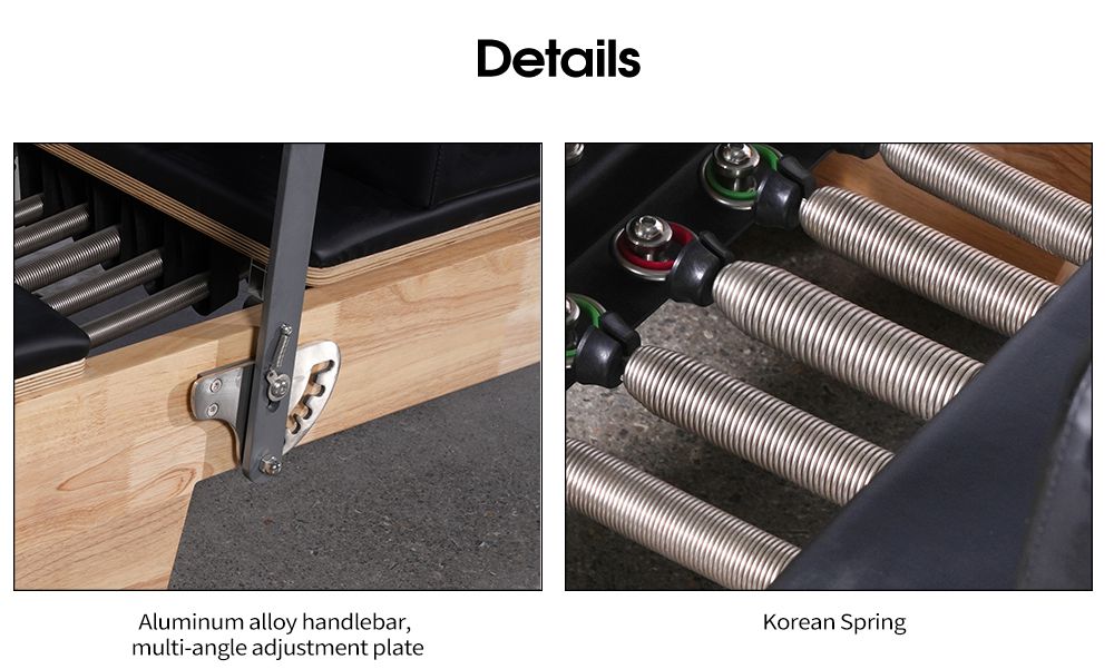 Упражнения для тела в домашних условиях Раздвижная кровать из дуба, Пилатес-Реформер, Наполовину трапеция с башней