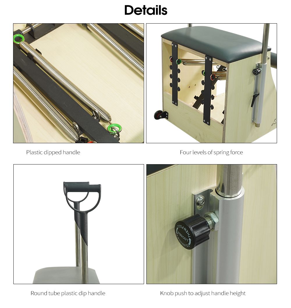 Самый продаваемый кленовый стул для пилатеса Wunda Самый продаваемый кленовый стул для пилатеса Wunda