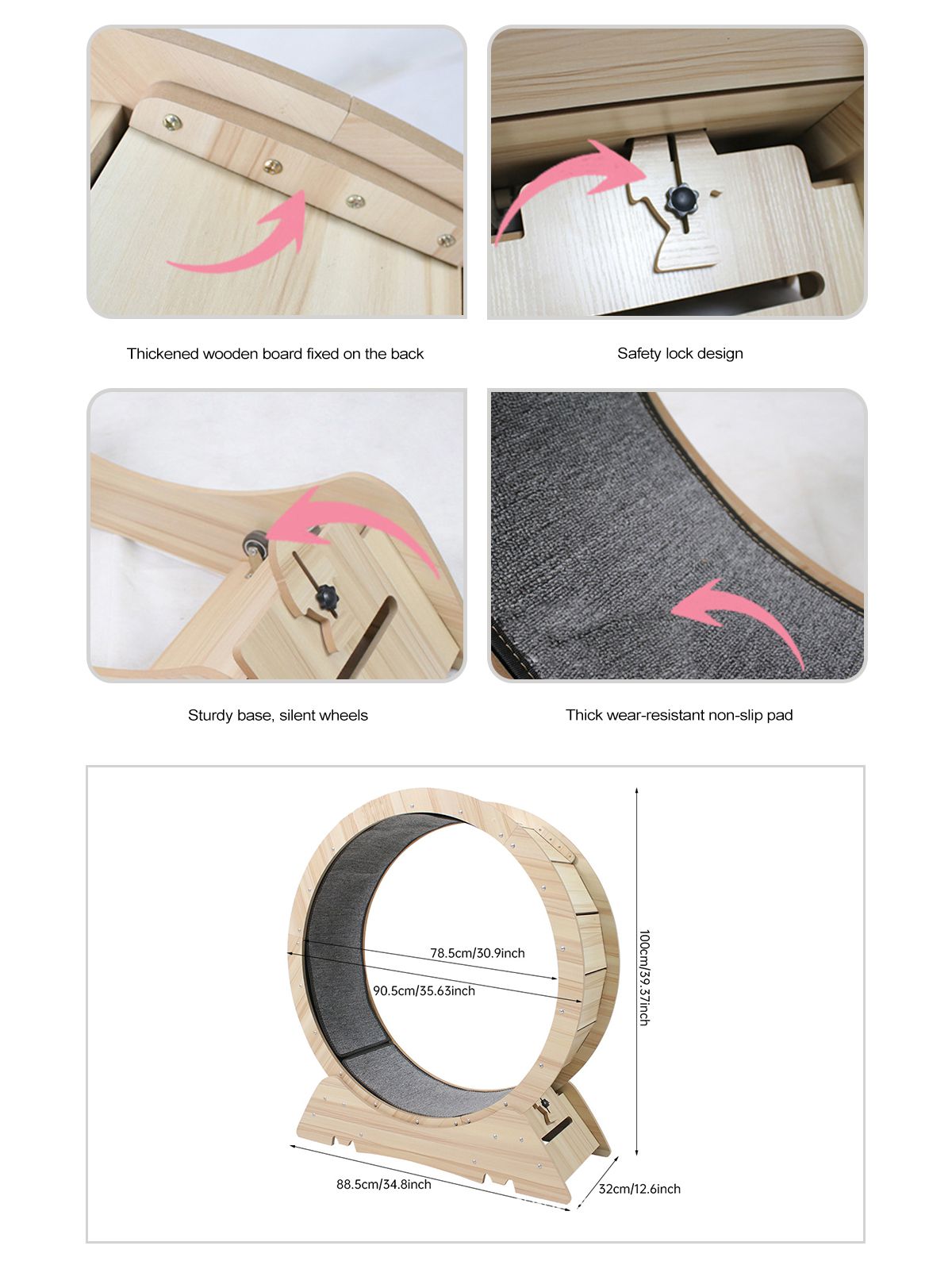 Беговая дорожка на колесиках для кошек