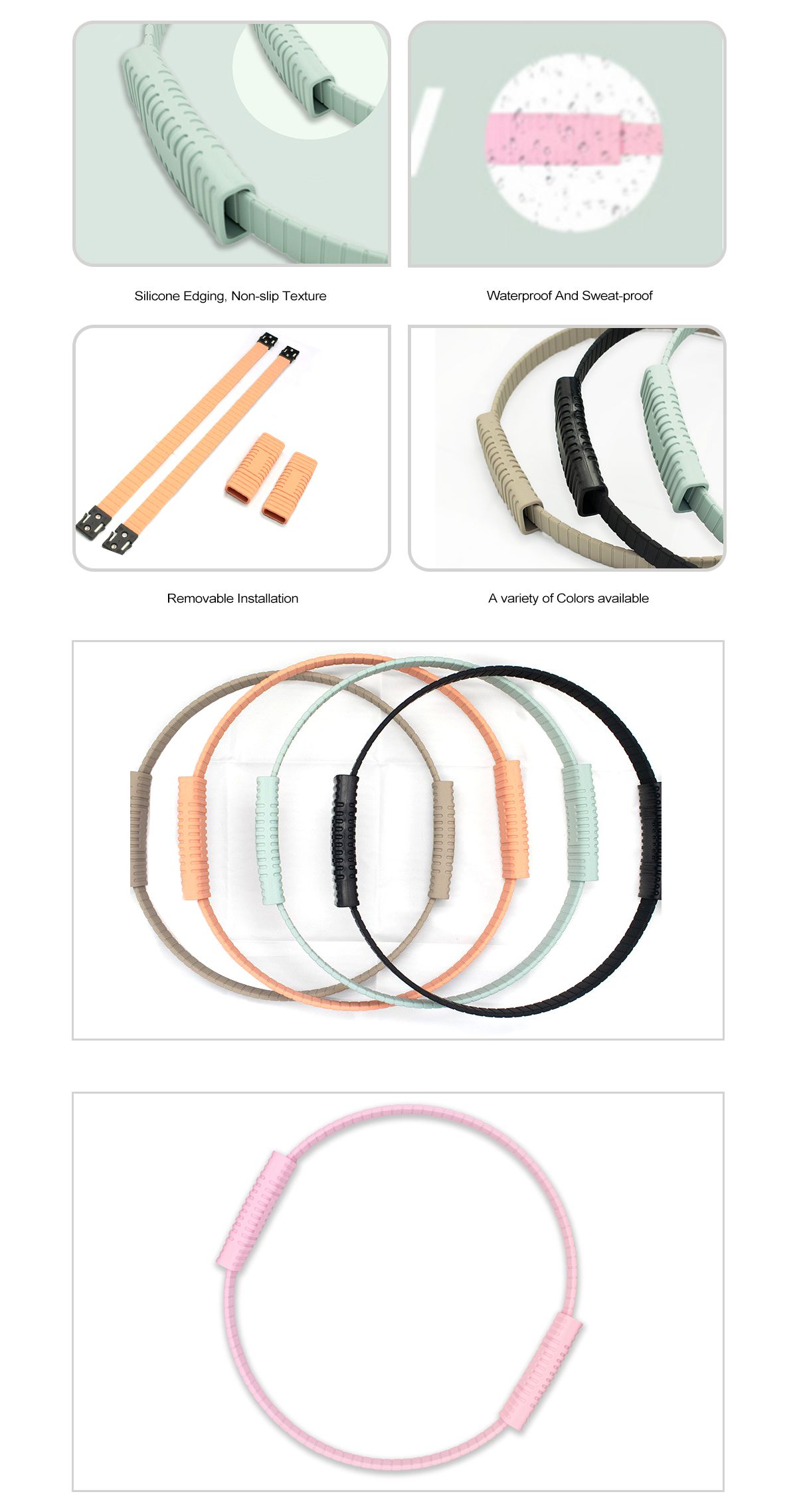 Круглое силиконовое кольцо для йоги в стиле Пилатес Круглое силиконовое кольцо для йоги в стиле Пилатес