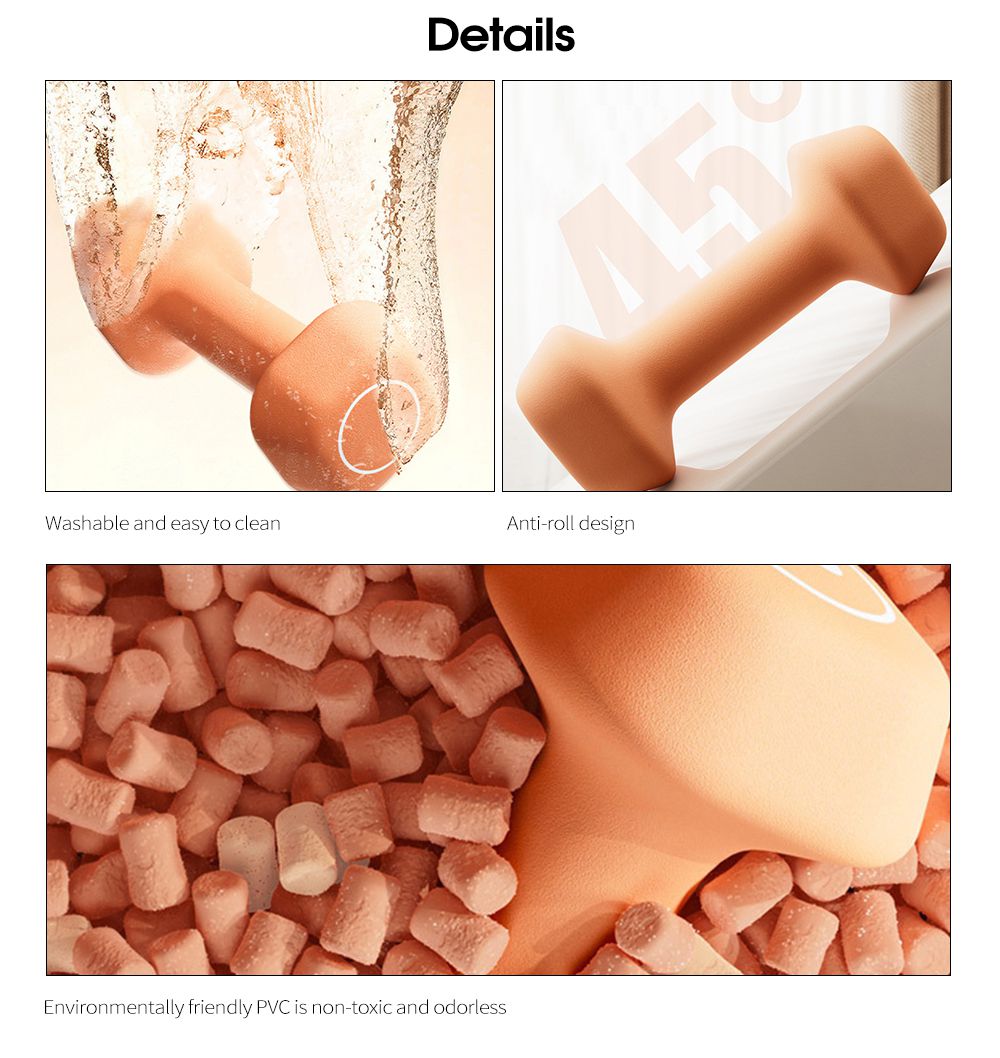 Трапециевидная пластиковая гантель с погружением