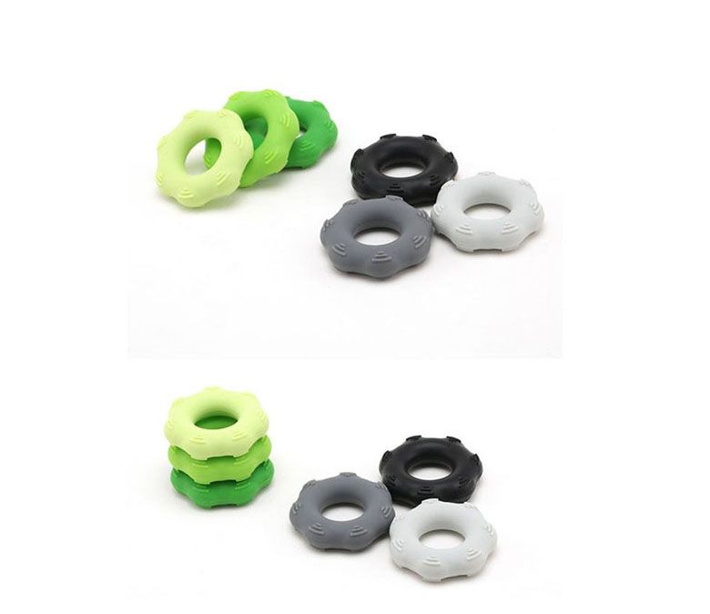 Силиконовый тренажер для укрепления хвата для пальцев, Тренировочное кольцо для захвата, Ручной тренажер