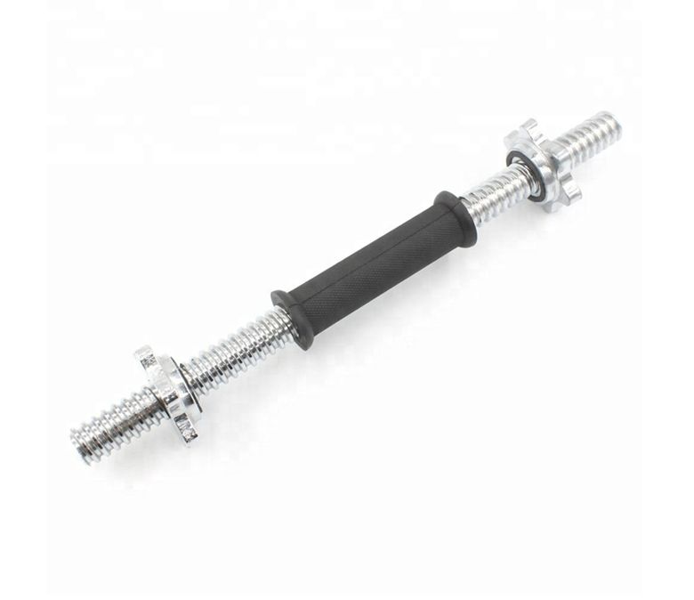 Штанга для гантелей с резиновой ручкой с резьбой