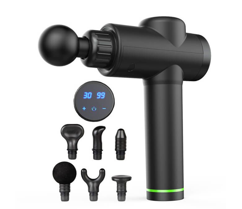 Массажный пистолет с 6 головками