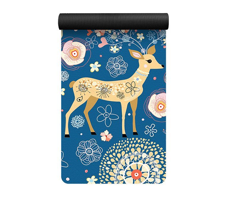 Коврик для йоги с принтом из ТПЭ