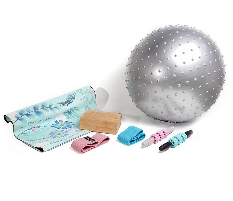 Массажный набор из замшевых полотенец для йоги