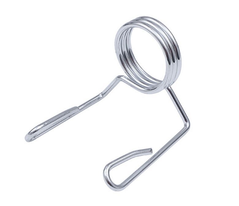 Пружинные фиксирующие хомутовые зажимы для штанги с гантелями