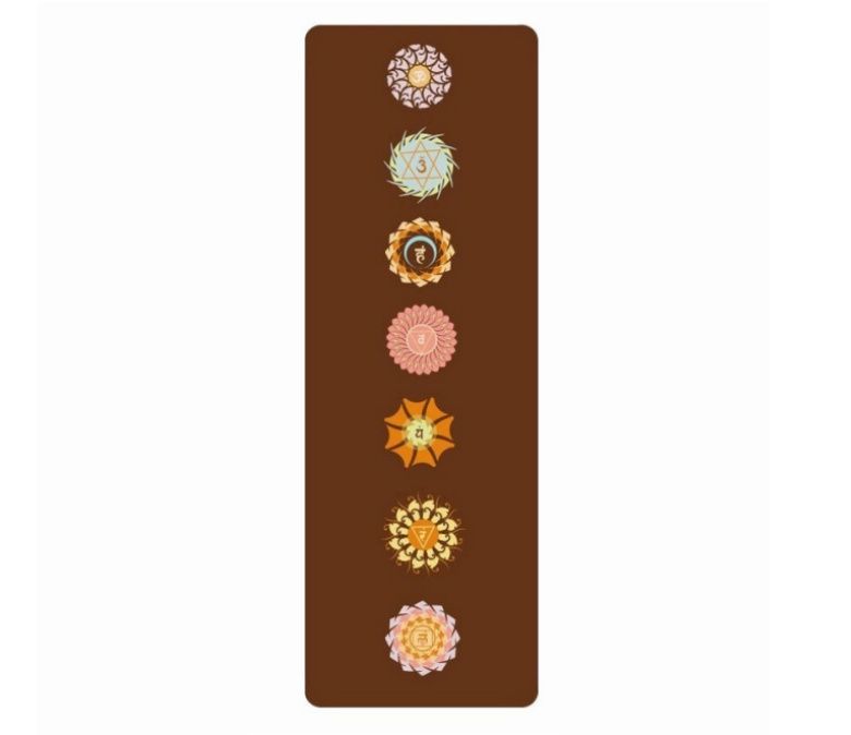 Высококачественный коврик для йоги с принтом из замши TPE