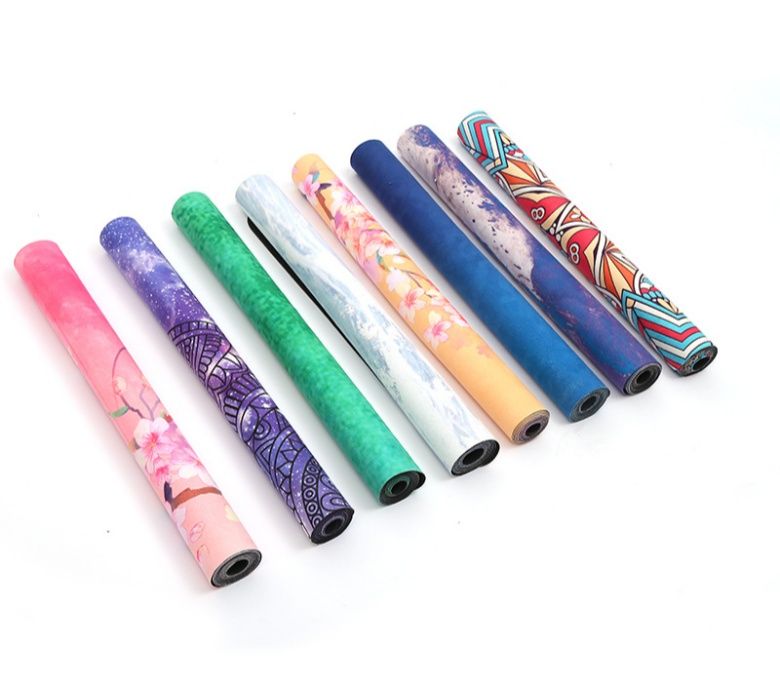 Нескользящий коврик для занятий йогой Премиум-класса из полиуретана с защитой от разрывов